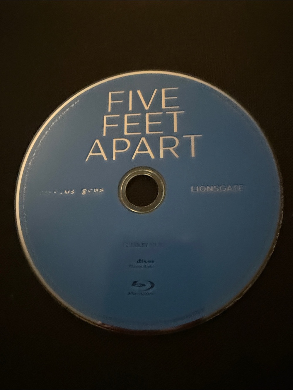 Five Feet Apart Blu-ray Disc